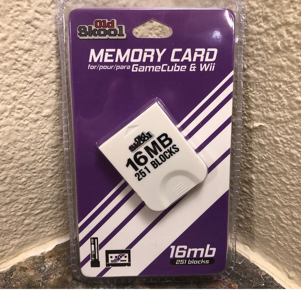 Gamecube 16MB Memory Card (251 Blocks) - Old Skool - Nintendo